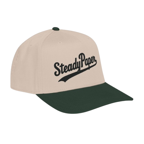 SteadyPaper Vintage Script Baseball Cap